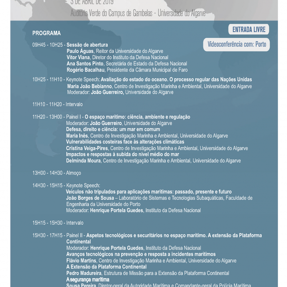 Seminário “O Mar: um ativo estratégico nacional”
