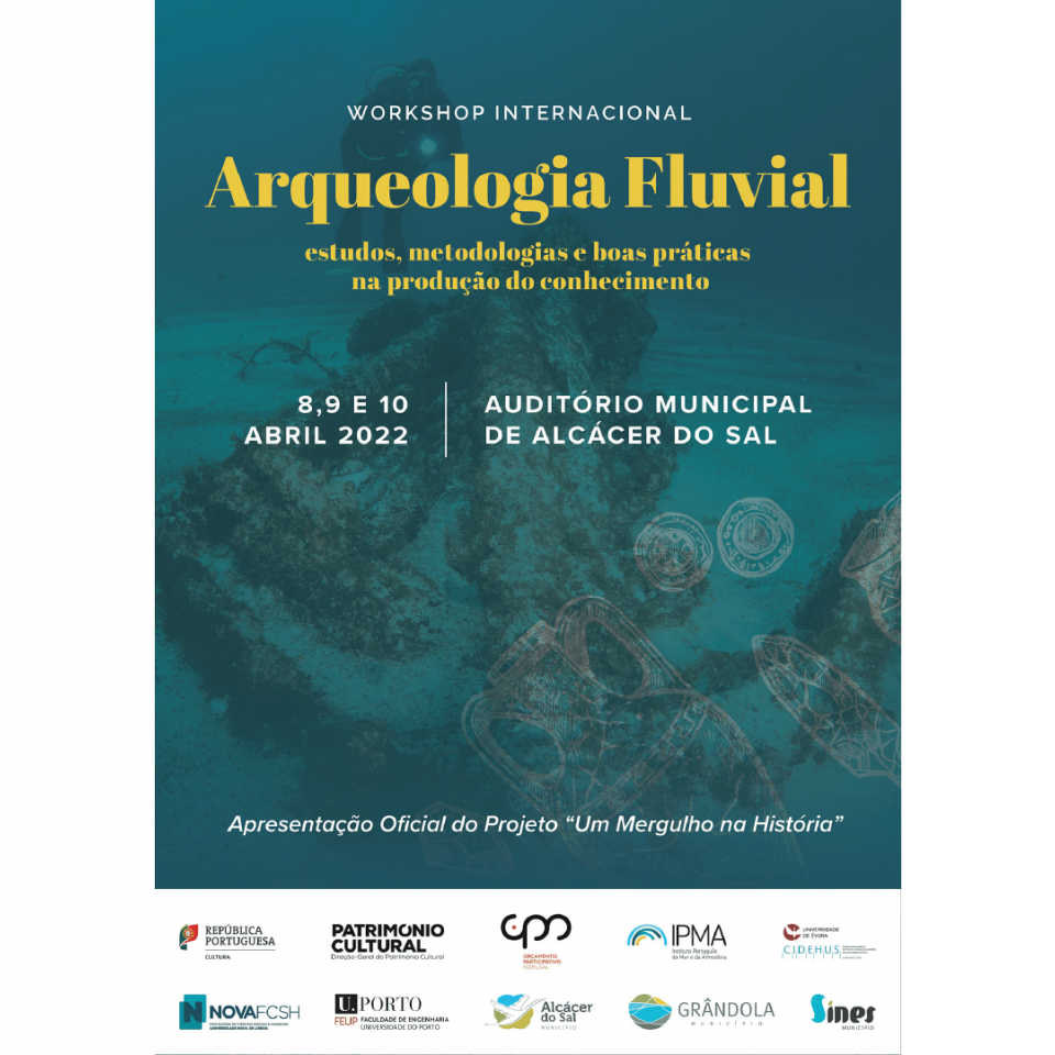 Cartaz de apresentaçãodo projeto "Um mergulho na História"